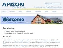 Tablet Screenshot of apisonchurch.org